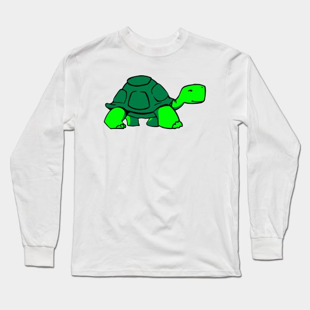 Chill Cartoon Turtle Long Sleeve T-Shirt by AustralianMate